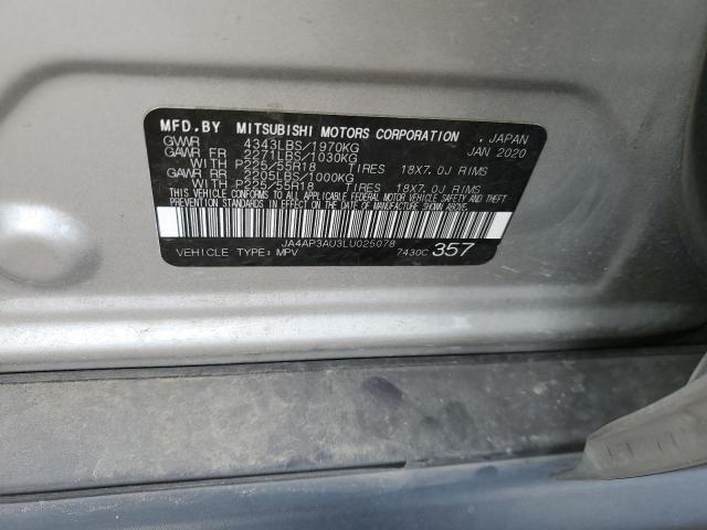 Photo 13 from auction – 2020 MITSUBISHI OUTLANDER with VIN JA4AP3AU3LU025078