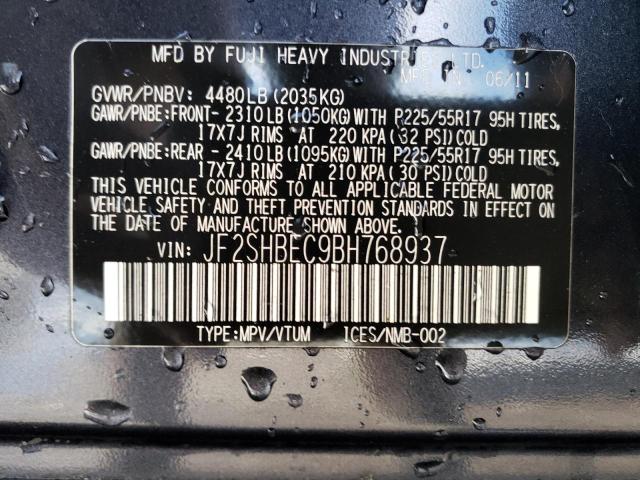 Photo 14 from auction – 2011 SUBARU FORESTER L with VIN JF2SHBEC9BH768937