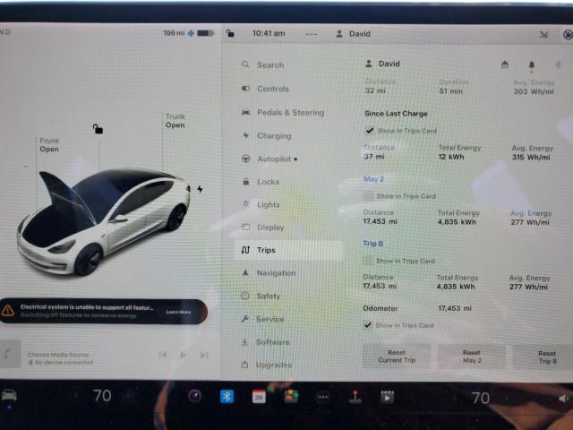 Photo 9 from auction – 2020 TESLA MODEL 3 with VIN 5YJ3E1EB9LF637361