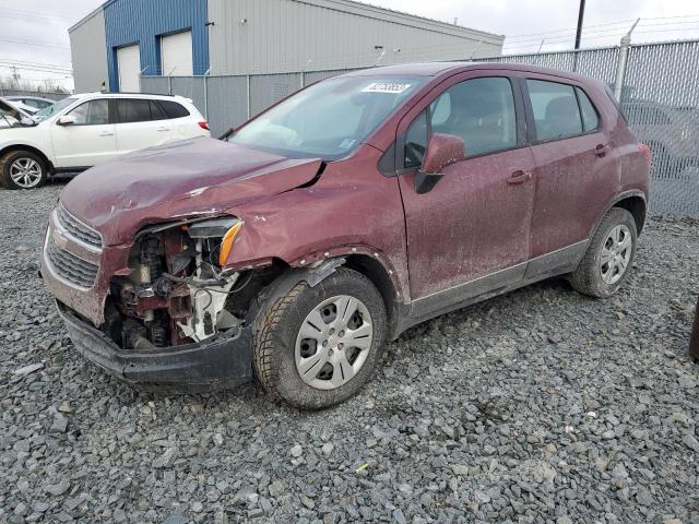 CHEVROLET TRAX LS 2015 with VIN 3GNCJKSB0FL166798 - Photo from auction