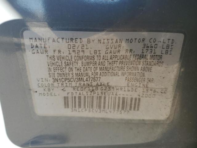 Photo 14 from auction – 2021 NISSAN KICKS SV with VIN 3N1CP5CV3ML477577