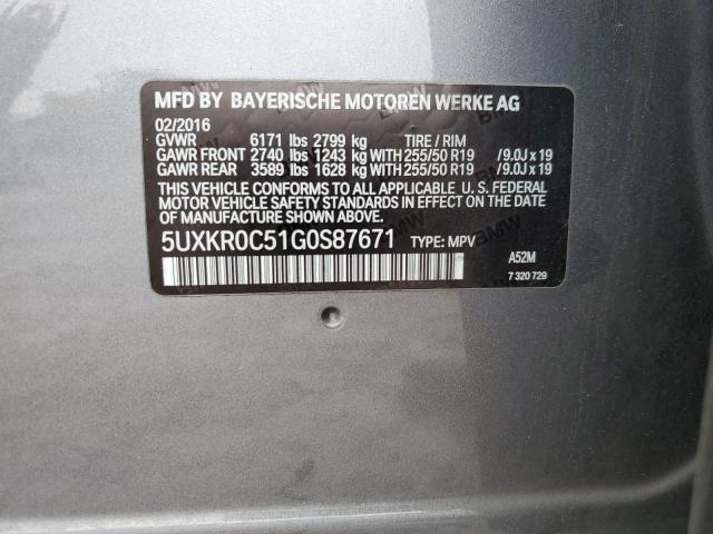 Photo 14 from auction – 2016 BMW X5 XDRIVE3 with VIN 5UXKR0C51G0S87671