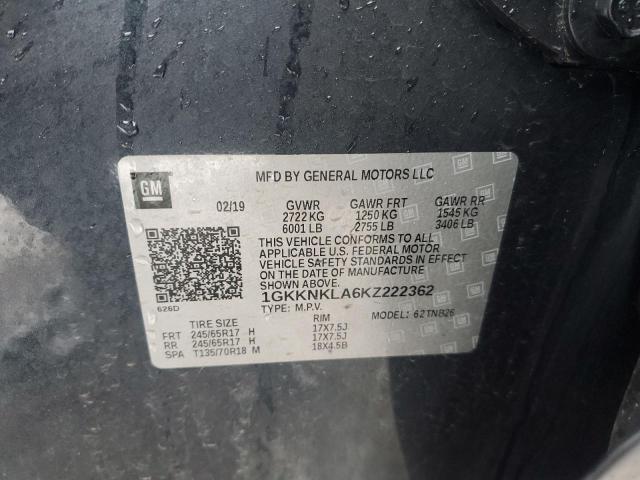 Photo 14 from auction – 2019 GMC ACADIA SLE with VIN 1GKKNKLA6KZ222362