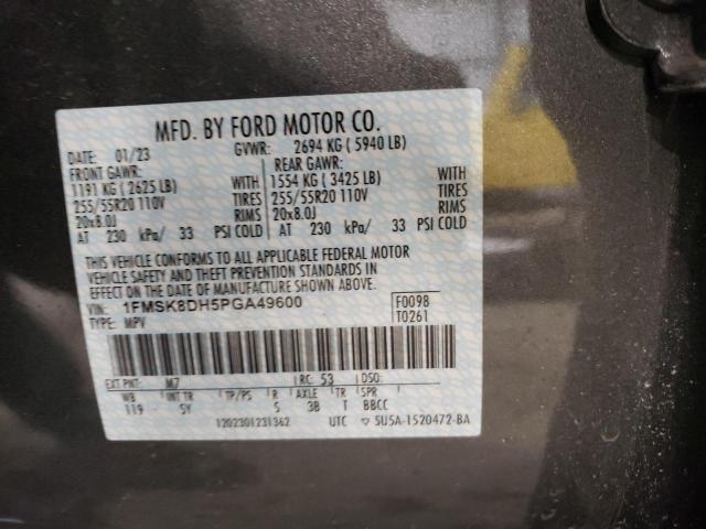 Photo 14 from auction – 2023 FORD EXPLORER X with VIN 1FMSK8DH5PGA49600