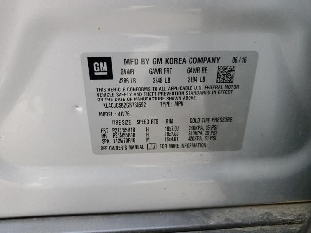 Photo 14 from auction – 2016 BUICK ENCORE with VIN KL4CJCSB2GB730592