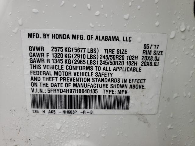 Photo 14 from auction – 2017 ACURA MDX ADVANC with VIN 5FRYD4H97HB040105