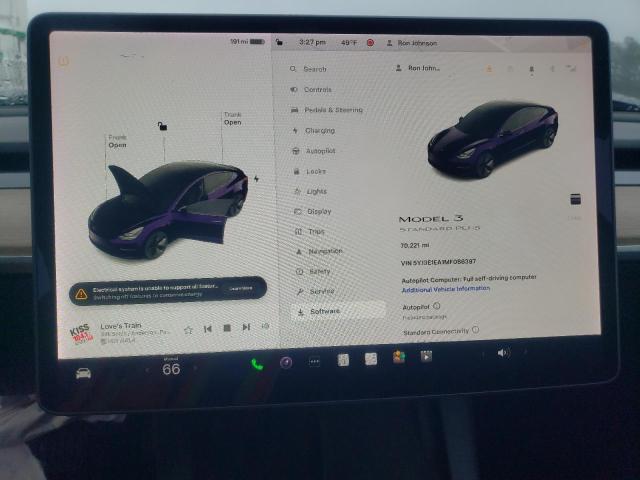 Photo 9 from auction – 2021 TESLA MODEL 3 with VIN 5YJ3E1EA1MF086397