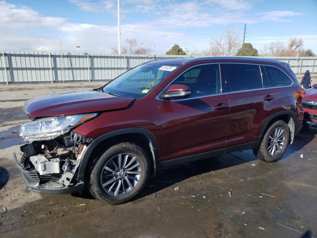 TOYOTA HIGHLANDER 2019 with VIN 5TDJZRFH9KS737290 - Photo from auction