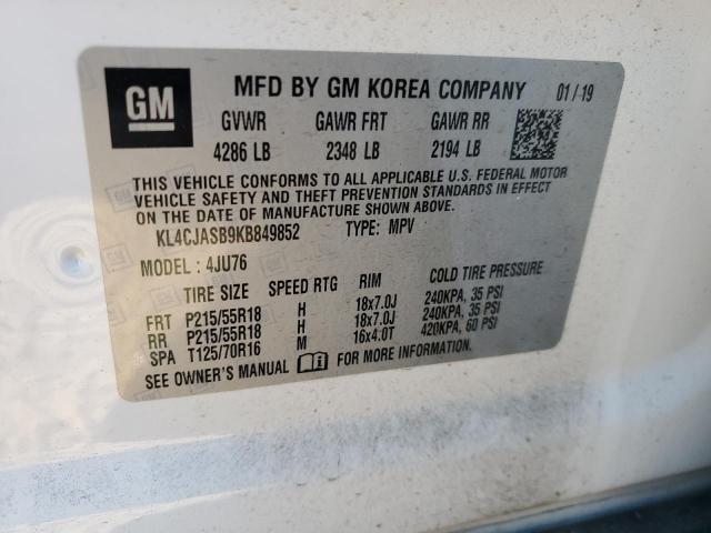 Photo 14 from auction – 2019 BUICK ENCORE PRE with VIN KL4CJASB9KB849852