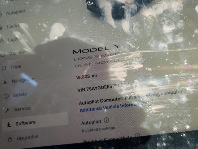 Photo 9 from auction – 2023 TESLA MODEL Y with VIN 7SAYGDEE5PF609495