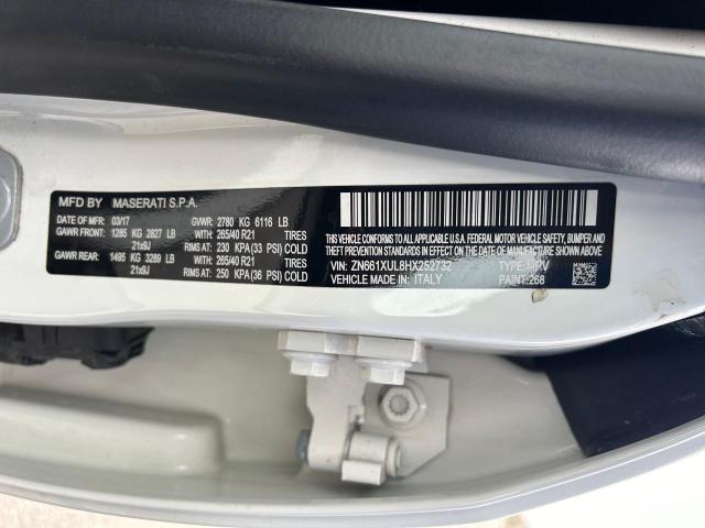 Photo 10 from auction – 2017 MASERATI LEVANTE LU with VIN ZN661XUL8HX252732