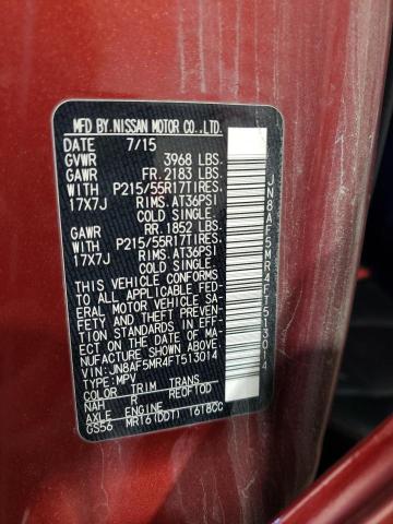Photo 14 from auction – 2015 NISSAN JUKE S with VIN JN8AF5MR4FT513014
