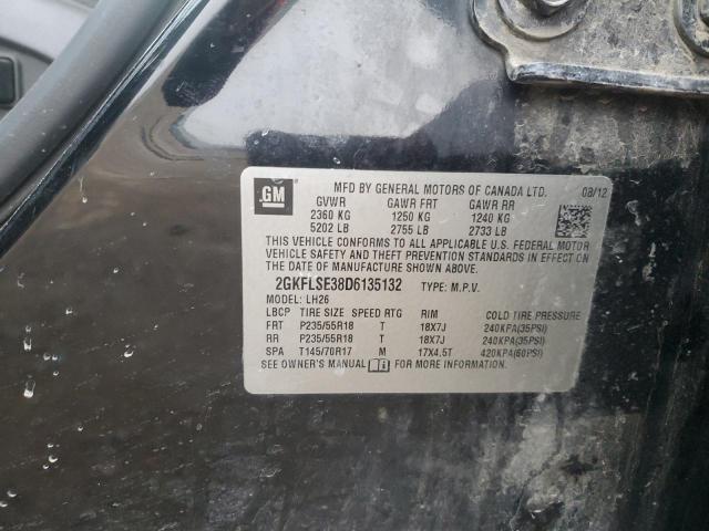 Photo 14 from auction – 2013 GMC TERRAIN SL with VIN 2GKFLSE38D6135132