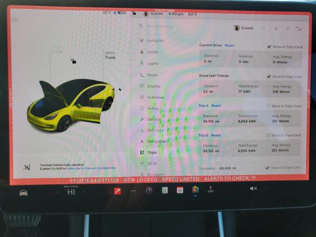 Photo 9 from auction – 2018 TESLA MODEL 3 with VIN 5YJ3E1EA4JF171729