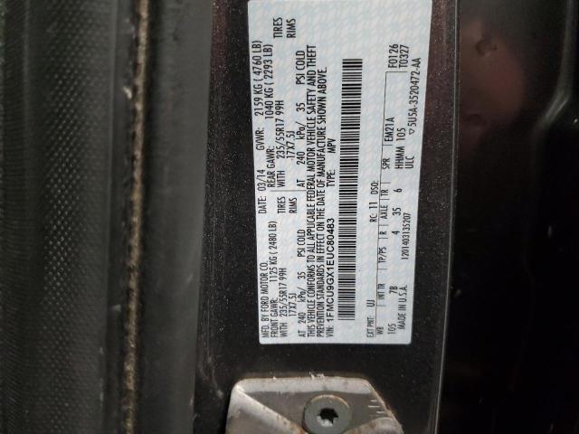 Photo 14 from auction – 2014 FORD ESCAPE SE with VIN 1FMCU9GX1EUC80483