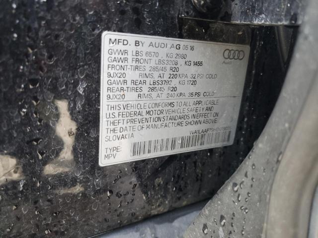 Zdjęcie 14 z aukcji – 2017 AUDI Q7 PREMIUM z VIN WA1LAAF79HD019035