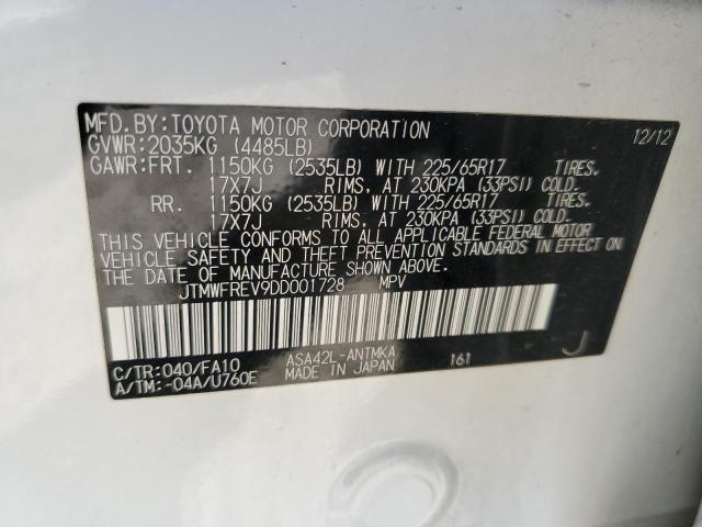Photo 14 from auction – 2013 TOYOTA RAV4 XLE with VIN JTMWFREV9DD001728