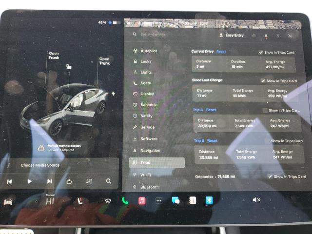 Photo 9 from auction – 2020 TESLA MODEL 3 with VIN 5YJ3E1EA2LF740905