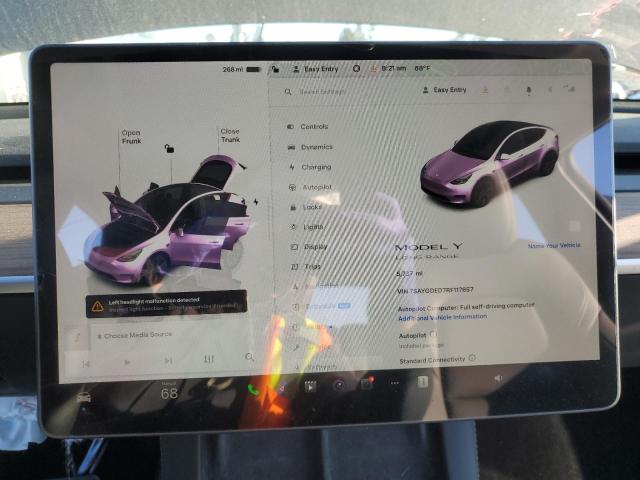 Photo 9 from auction – 2024 TESLA MODEL Y with VIN 7SAYGDED7RF117657