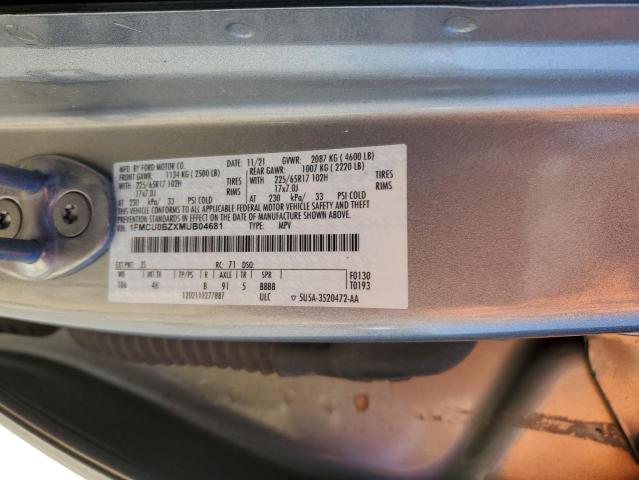 Photo 14 from auction – 2021 FORD ESCAPE SE with VIN 1FMCU0BZXMUB04681