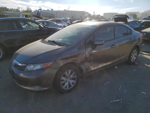 HONDA CIVIC LX 2012 with VIN 2HGFB2F55CH609072 - Photo from auction
