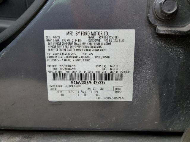 Photo 14 from auction – 2021 FORD ECOSPORT S with VIN MAJ6S3GL6MC425335