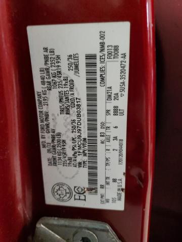 Photo 14 from auction – 2013 FORD ESCAPE TIT with VIN 1FMCU9J97DUB03817