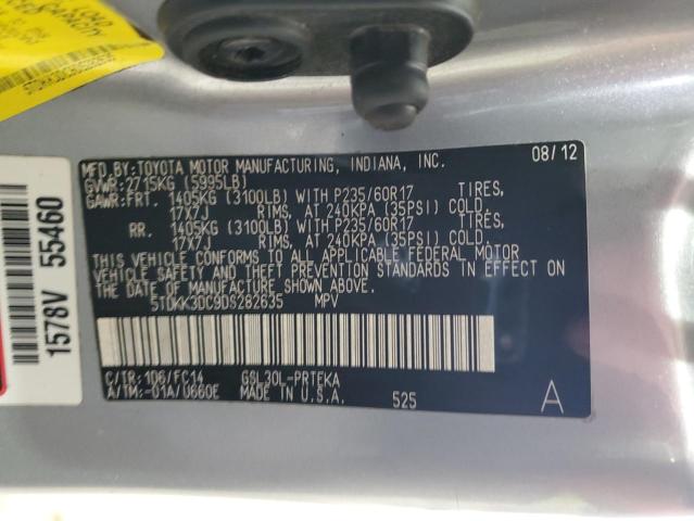Photo 14 from auction – 2013 TOYOTA SIENNA LE with VIN 5TDKK3DC9DS282635