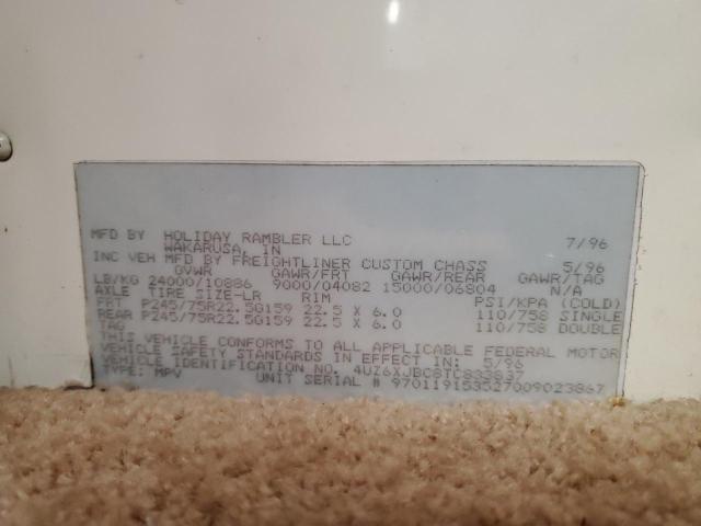 Photo 10 from auction – 1996 WINNEBAGO TRAILER with VIN 4UZ6XJBC8TC833837