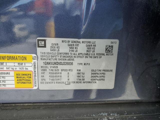 Photo 14 from auction – 2013 CHEVROLET TRAVERSE L with VIN 1GNKVJKD9DJ226836