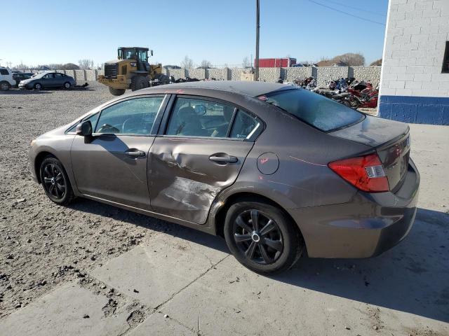 Photo 2 from auction – 2012 HONDA CIVIC LX with VIN 2HGFB2F52CH543452