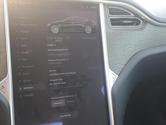 Photo 9 from auction – 2013 TESLA MODEL S with VIN 5YJSA1AG8DFP12772