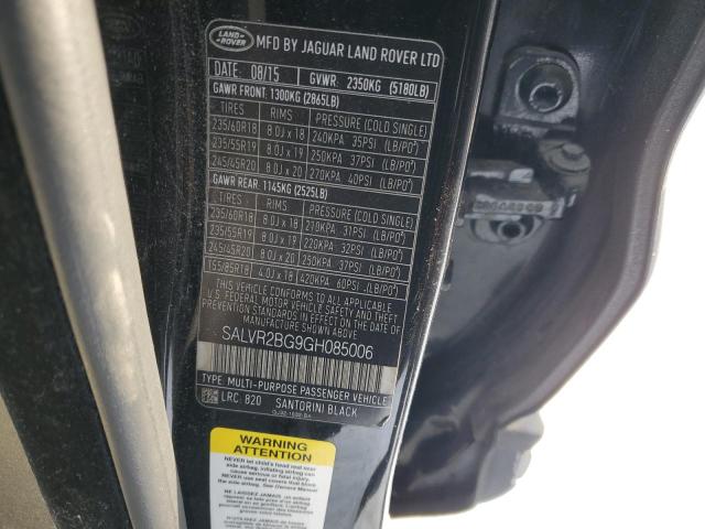Фото 14 с аукциона – 2016 LAND ROVER RANGE ROVE с VIN SALVR2BG9GH085006