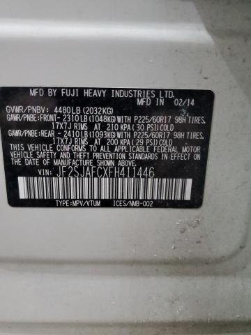 Photo 14 from auction – 2015 SUBARU FORESTER 2 with VIN JF2SJAFCXFH411446