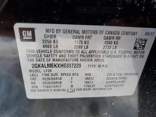 Photo 14 from auction – 2017 GMC TERRAIN SL with VIN 2GKALMEKXH6337229