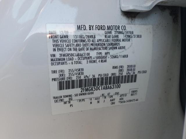Photo 14 from auction – 2010 FORD FLEX LIMIT with VIN 2FMGK5DC1ABA63100