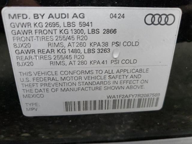 Photo 14 from auction – 2024 AUDI Q5 E PREST with VIN WA1F2AFY7R2087589