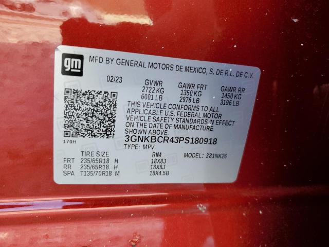 Photo 14 from auction – 2023 CHEVROLET BLAZER 2LT with VIN 3GNKBCR43PS180918