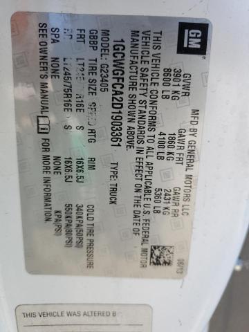 Photo 14 from auction – 2013 CHEVROLET EXPRESS G2 with VIN 1GCWGFCA2D1903361