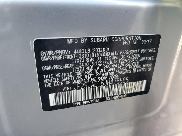 Photo 14 from auction – 2018 SUBARU FORESTER 2 with VIN JF2SJAEC5JH476585