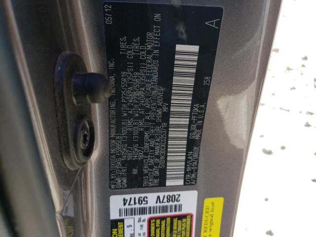 Photo 14 from auction – 2012 TOYOTA SIENNA XLE with VIN 5TDYK3DCXCS253718