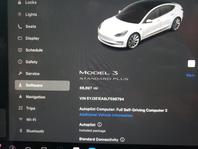 Photo 9 from auction – 2020 TESLA MODEL 3 with VIN 5YJ3E1EA9LF598794