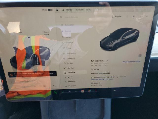 Photo 9 from auction – 2022 TESLA MODEL 3 with VIN 5YJ3E1EB2NF296520