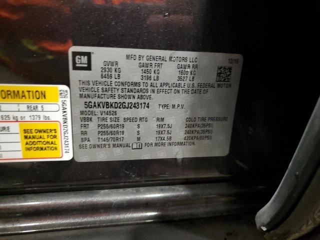Photo 14 from auction – 2016 BUICK ENCLAVE with VIN 5GAKVBKD2GJ243174