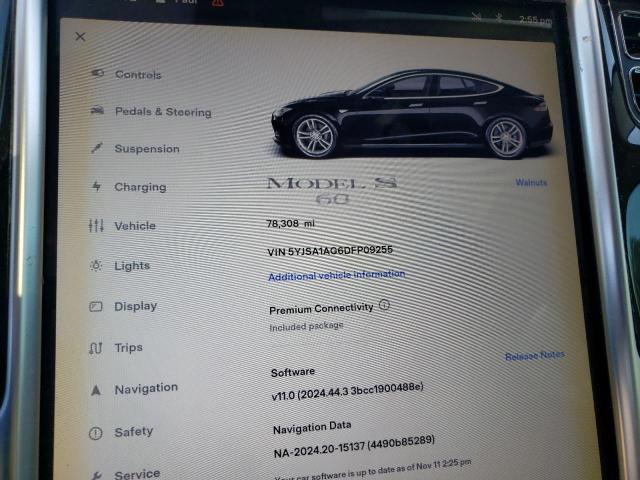 Photo 9 from auction – 2013 TESLA MODEL S with VIN 5YJSA1AG6DFP09255