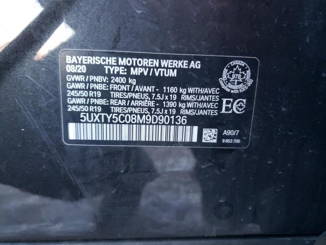 Photo 14 from auction – 2021 BMW X3 XDRIVE3 with VIN 5UXTY5C08M9D90136