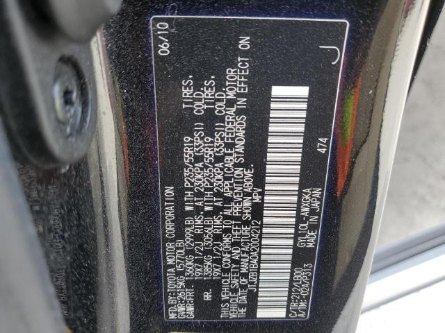Photo 14 from auction – 2010 LEXUS RX 450H with VIN JTJZB1BA0A2004212