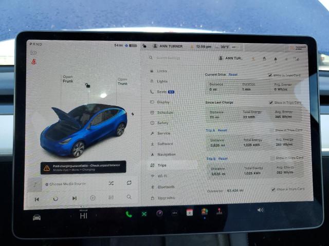 Photo 9 from auction – 2022 TESLA MODEL Y with VIN 7SAYGDEE2NF311886