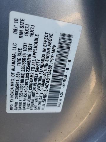 Photo 14 from auction – 2010 HONDA ODYSSEY EX with VIN 5FNRL3H47AB112482
