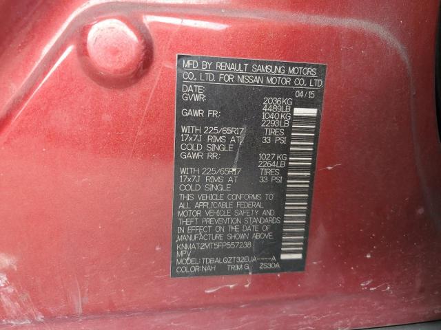 Photo 14 from auction – 2015 NISSAN ROGUE S with VIN KNMAT2MT5FP557238